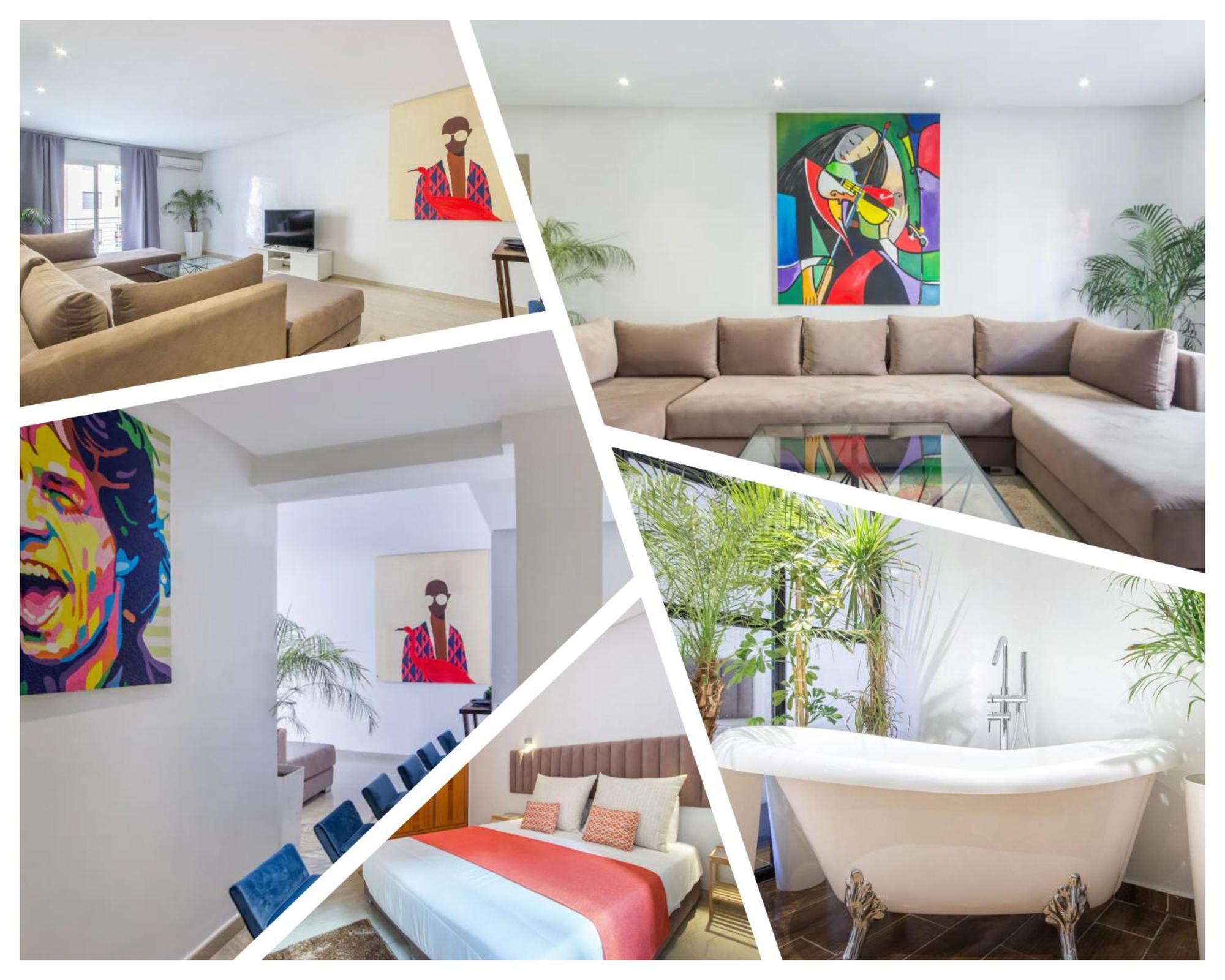 Appartement Groupe 3 Chambres Marraquexe Exterior foto